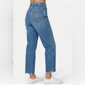 Vintage P.S. Gitano High Rise Mom Jeans | Size 12 | Embroidered Pocket 90s